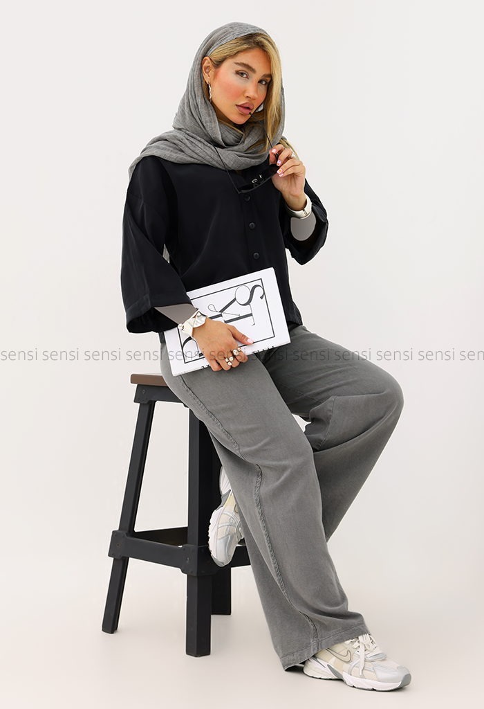 شومیز زنانه باکسی پری مودال کد1005491